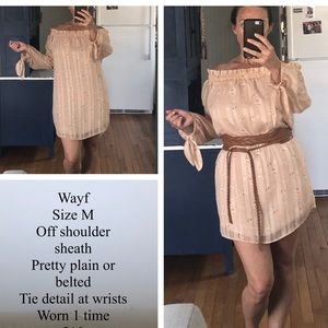 WAYF off shoulder dress